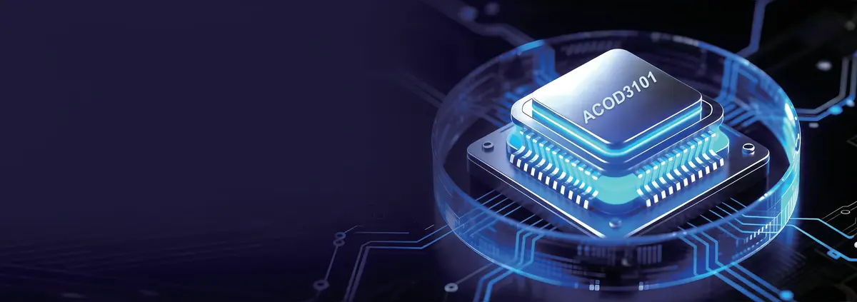 Chip ACOD3101 para procesamiento auditivo